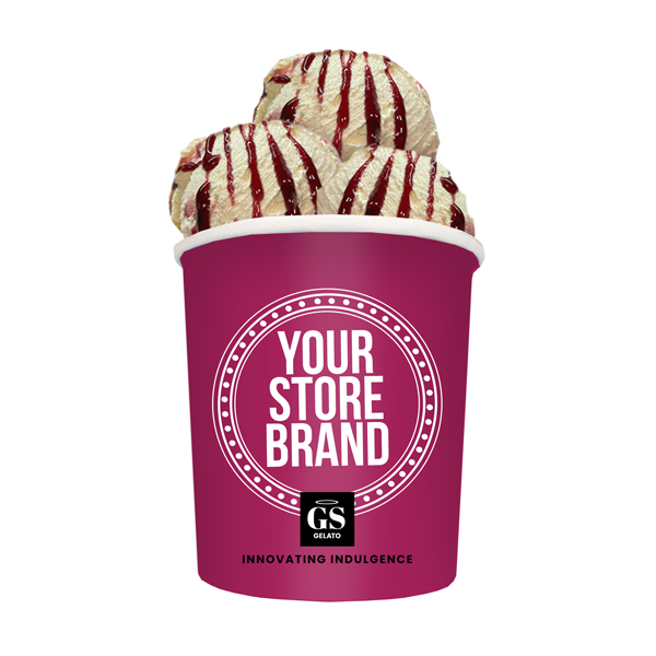 passion fruit blackberry swirl sorbetto private label ice cream