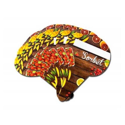 sorbet flavor tag marker label